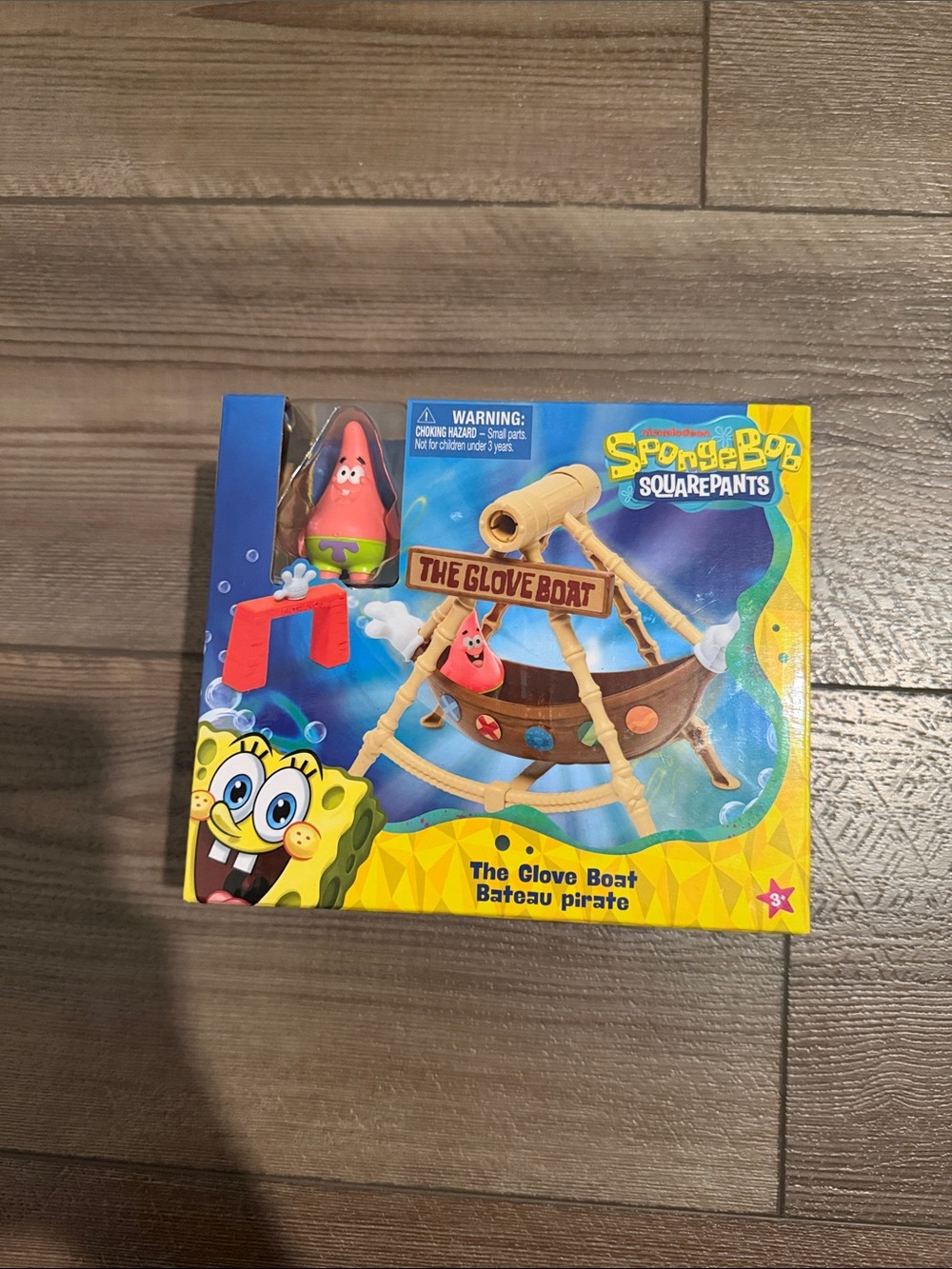 SpongeBob SquarePants Glove Boat Playset - Yellow, Blue & Brown